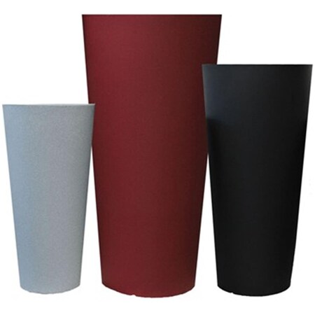 Tusco 32 in. Cosmo Tall Round Planter, Black TUSCTR32BK